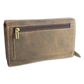 Harold´s Leather Wallet Antik brown Credit Card Purse Woman