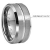 CROWNAL 10mm 8mm 6mm Tungsten Wedding Band Ring Engraved I