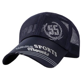 BUZZxSELECTION 55 CAP025 Mesh Cap, Hat, Stylish, Running, Golf, Sports, Men's