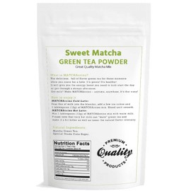 Sweet Matcha from Japan - Green Tea Latte and Frappe Mix 12oz - Made with Japanese Matcha Powder - Perfect for Making Hot, or Cold Drinks
