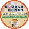 Double Donut Decaf French Vanilla Coffee Pods, Medium Roast Single