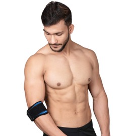 Wonder Care Tennis-Ellenbogenbandage zur Schmerzlinderung, Neopren-Golfer-Ellenbogenband mit Kompressions-Gel-Pad für Männer und Frauen, Sport, Fitnessstudio, Workout (freie Größe)