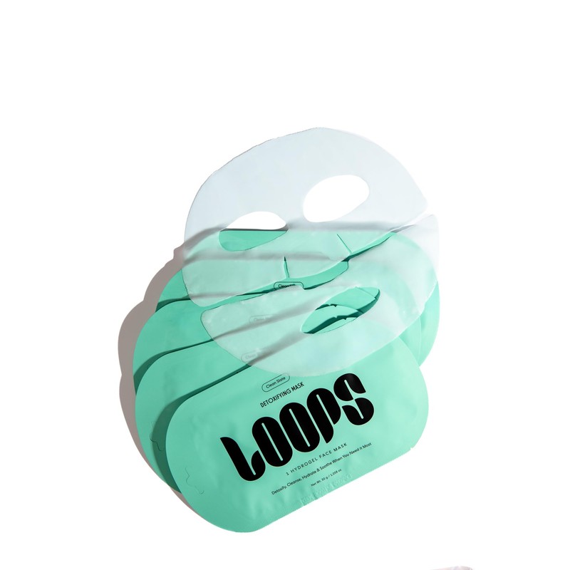 LOOPS CLEAN SLATE - Detoxifying Hydrogel Face Mask - Detoxify,