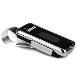 EAGLE ACCESS CONTROL SYSTEMS, INC. Black and Chrome Remote Control One Button Transmitter for Eagle Gate Operators