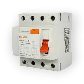 EDELIZON FI Switch RCD Type B 40A 300mA 4-Pin - VDE & CE Tested | For Wallbox, PV, Industry | Residual Current Circuit Breaker 10kA Allcurrent Sensitive
