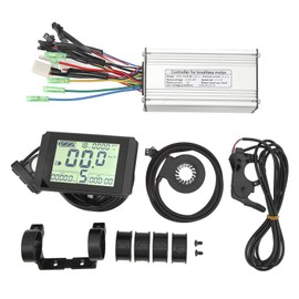 25A Square Wave Motor Controller LCD10H Display V12L Power Assisted Sensor 109R Thumb Throttle Electric Bike Conversion Kit for 500W 750W Motor