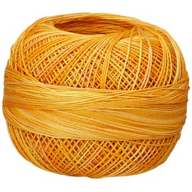 Handy Hands 210-Yard Lizbeth Cotton Thread, 25gm, Honey Drizzle