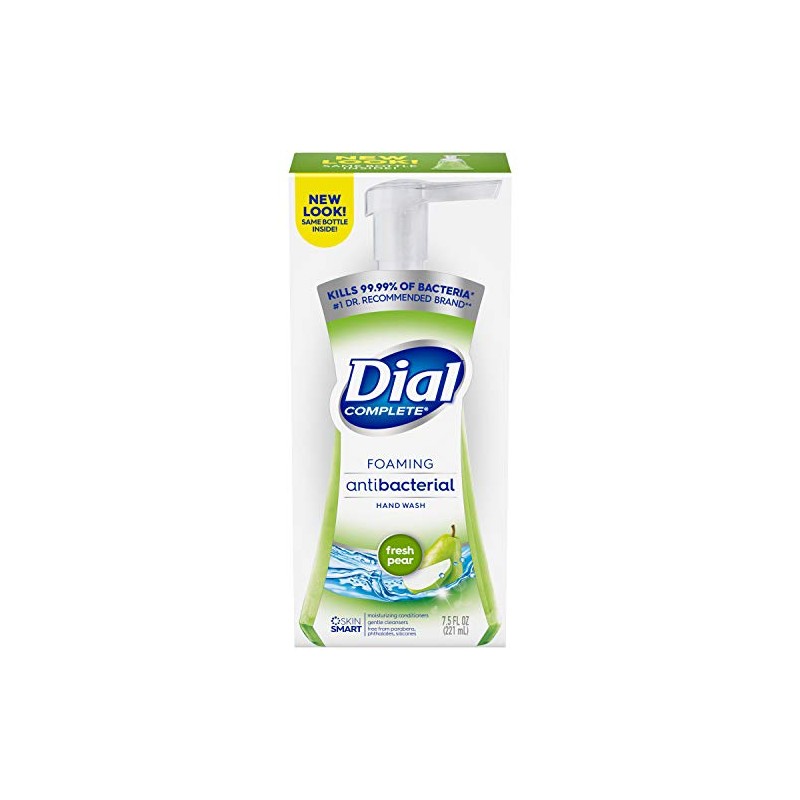 Dial Antibacterial Foaming Hand Soap, Fresh Pear, 7.5 fl oz