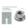 M9 M9.5 (3/8") M10 Stainless Flange Lock Nut, Hex Flange