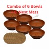 Crown Pet Supplies 6 X Plastic Nesting Bowls & Nest