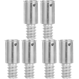 Ciieeo 6piezas Reemplazo De Punta Roscada De Metal Para Mango De Escoba De Adaptador Para Herramientas De Limpieza Compatible Con Mopas Y Escobas