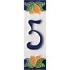Italian Ceramic Numbers & Letters House Numbers Lemon Design Tile