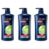 Clear 클리어 쿨링 이치 컨트롤 맨 샴푸 650ml 3개 [클리어
