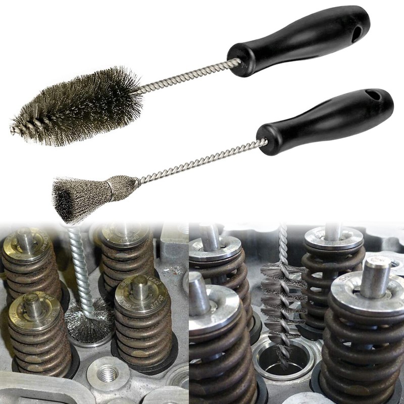 Bolaxin Diesel Injector Sleeve Cup Seat Cleaning Bore Brush Kit