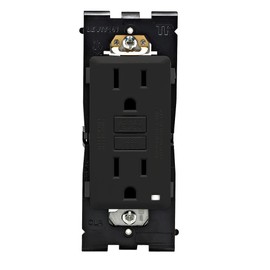 Leviton Onyx Black GFCI Outlet Kit 15A Renu