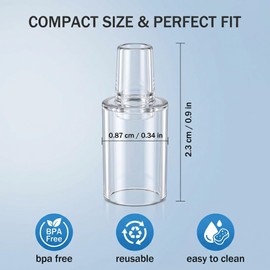 DWNSKR Pack of 30 Breathalyser Mouthpieces Breath Alcohol Tester Mouthpieces Breathalyser Replacement Mouthpiece Replacement Mouthpieces for Universal Breathalyser (Not Included Alcohol Test