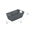 Simplify Small Shelf Rattan Storage Basket | 11.5"x 6.5"x 4.5"