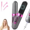 Cepillo Alisador de Cabello Inalámbrico, 4 Temperaturas y Pantalla LCD