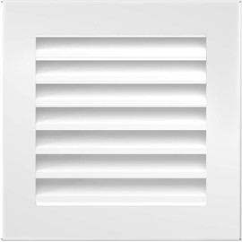 KRATKI ventilation grille fireplace grille FRESH 17cm x 17cm white