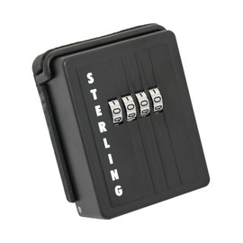 Sterling Key Storage Box, Zinc, Black, KeyMinder 1