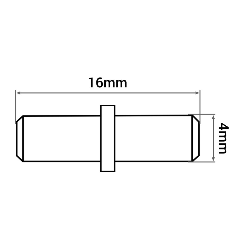 SKIR'CO (Pack of 100) Shelf Pins 4 x 16 mm