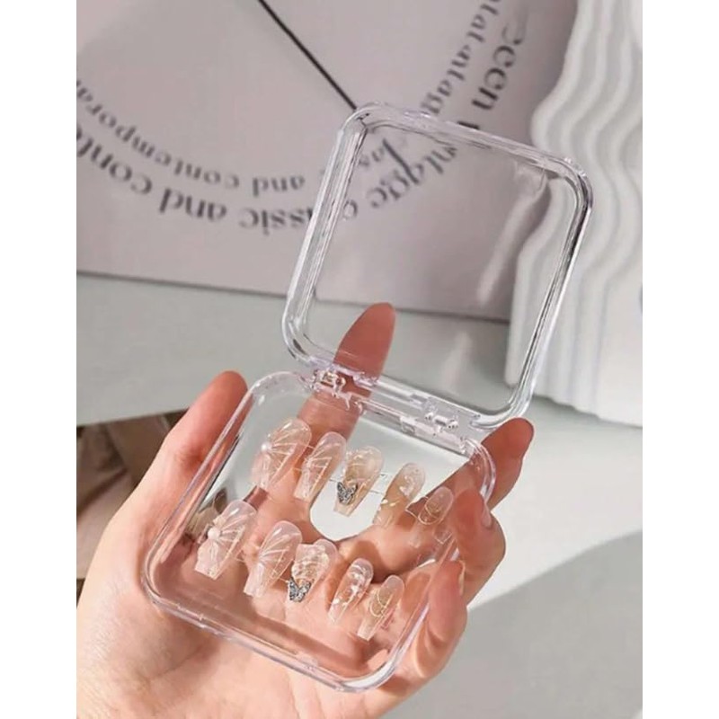 Almond Shape Spring Pastel Rainbow French Tip Press-On Nails, 24