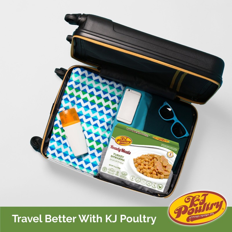 KJ Poultry Kosher Ready Meals - Turkey Shwarma, MRE Meat