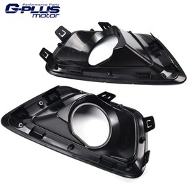 G-PLUS Fog Light Lamps Compatible With 2015-2019 Chevy Colorado Smoke Lens w/Chrome Trim Bezel Cover+Switch Replacement One Pair