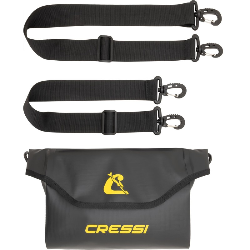 CRESSI Wombat Pouch Black - Waterproof Multipurpose Belt Bag made