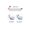 NRS Healthcare Red/ White Soft Grip Keep Warm Thermo Bowl