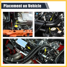 REPAIROCK 10ft Fuel Line 9/16" ID 4/5" OD Hose Push on Hose for Small Engines Nitrile Rubber Tubing Auto Replacement Parts