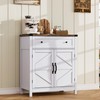 ChooChoo Kitchen Storage Cabinet, Coffee Bar Cabinet, Buffet Sideboard Cabinet