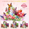 FITMITE Pop up Birthday Card with Lights Music, 3D Butterfly