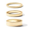 PAVOI 18K Gold Plated Rings Set | Gold Stacking Rings