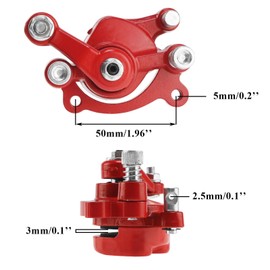 PRO BAT 43cc 47cc 49cc Disc Brake Caliper for Mini Pocket Dirt Bike Goped Scooter Moto Go Kart ATV (Red)