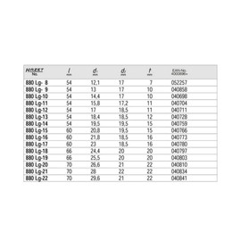 HAZET 880LG-22 Double Sided Width: 0.9 inches (22 mm) Drive Size: 0.4 inches (9.5 mm) 1 Piece
