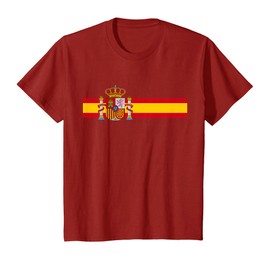 SPAGNA BANDIERA NAZIONALE ESPANA COLOR BAND MADRID BARCELLONA Maglietta