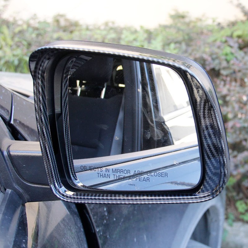 Carbon Fiber Side Door Mirror Visor Molding Trim for Dodge