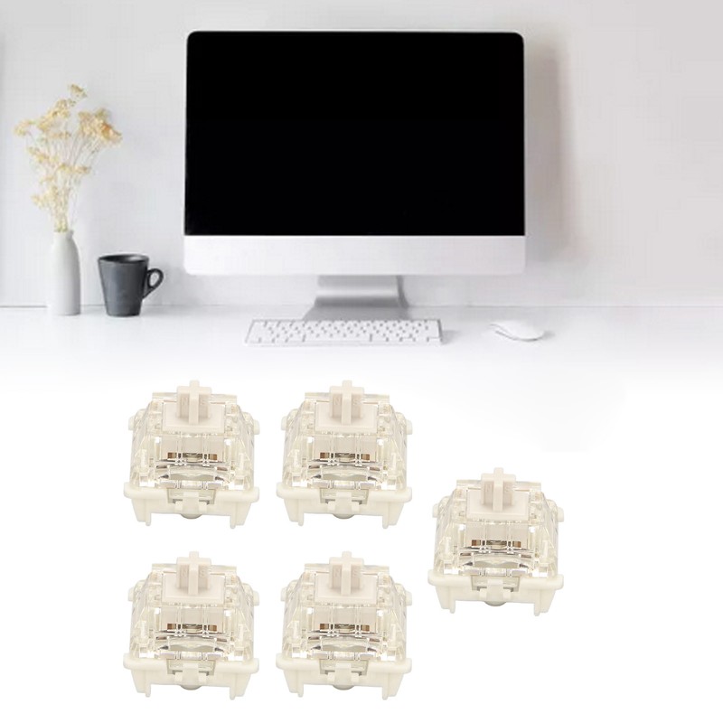 45Pcs Mechanical Keyboard Switches Waterproof Backlight Silent Linear Mechanical Key