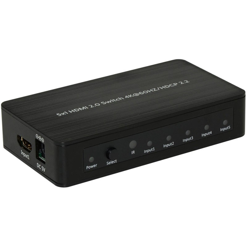 Parts Express HDMI 2.0 4K 60 Hz 5-Input 1-Output HDCP