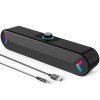 LENRUE Bocinas Grandes Amplificadas Para Sala Computadora Tv Laptop Gamer