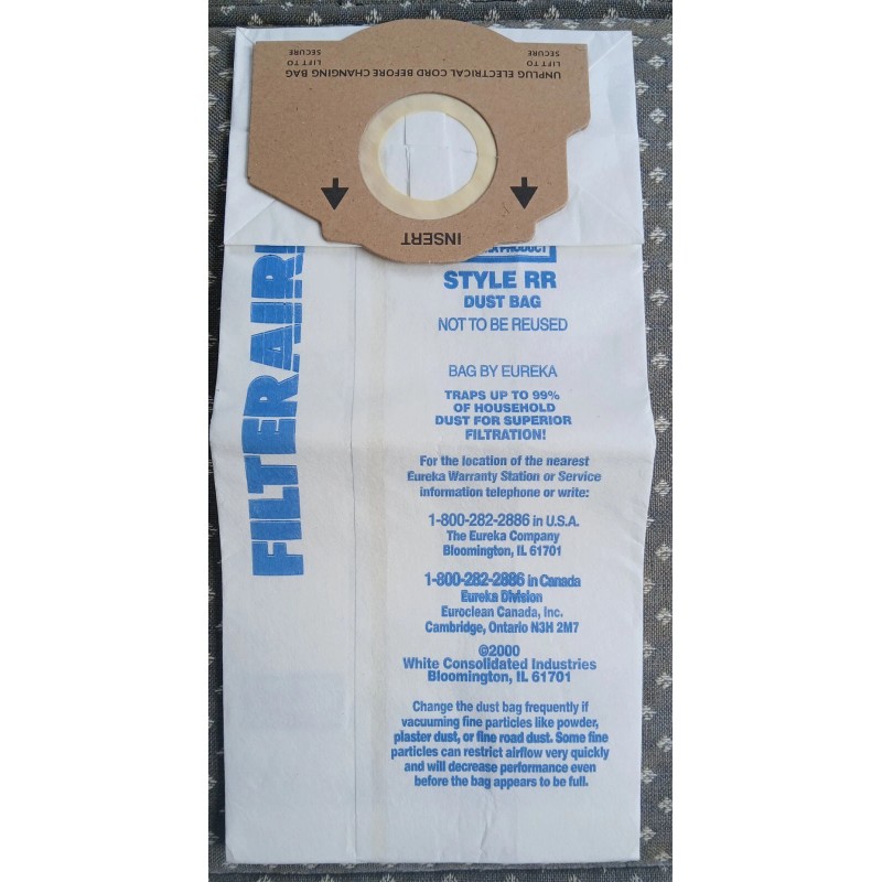 For Eureka New Eureka Premium RR Vacuum Bag 3 Pack