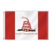60×90 CM Red Snake Flag,2×3 FT DONT Tread Red Snake