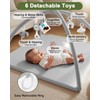 TINYHARBO Baby Play Gym with Soft Foam Mat – Velvet