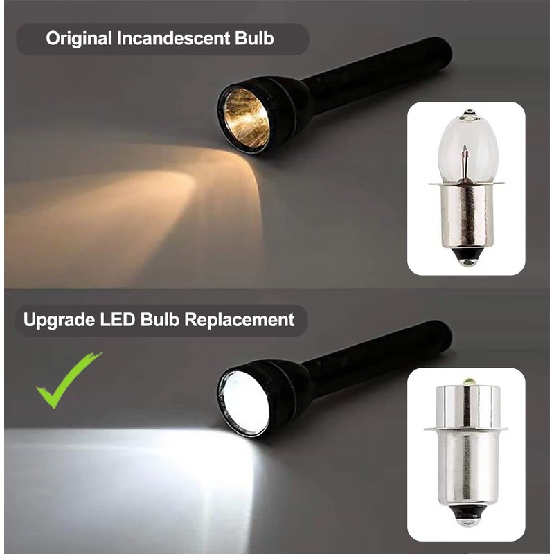 TRLIFE Maglight LED Bulb, Maglight Bulb Replacement for 3-16 C&D