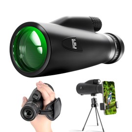 10-30x50 Monocular Telescope with Smartphone Holder, Hand Starp & Tripod, High Powered FMC & BAK4 Scope, Birthday Gifts for Men Dad Him Husband Teen, Gifts for Fathers Day, Outdoors Hiking Gear
