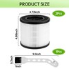 2 Pack PU-P05/AC201B Replacement Filter Compatible with FULMINARE PU-P05 Purifier