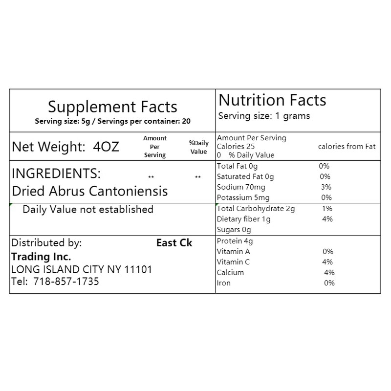 Greenlike Chinese Herbal Ji Gu Cao Abrus Cantoniensis soup ingredients