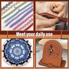 KAQRHFT 0.8 mm 54 Yards Round Waxed Thread for Leather