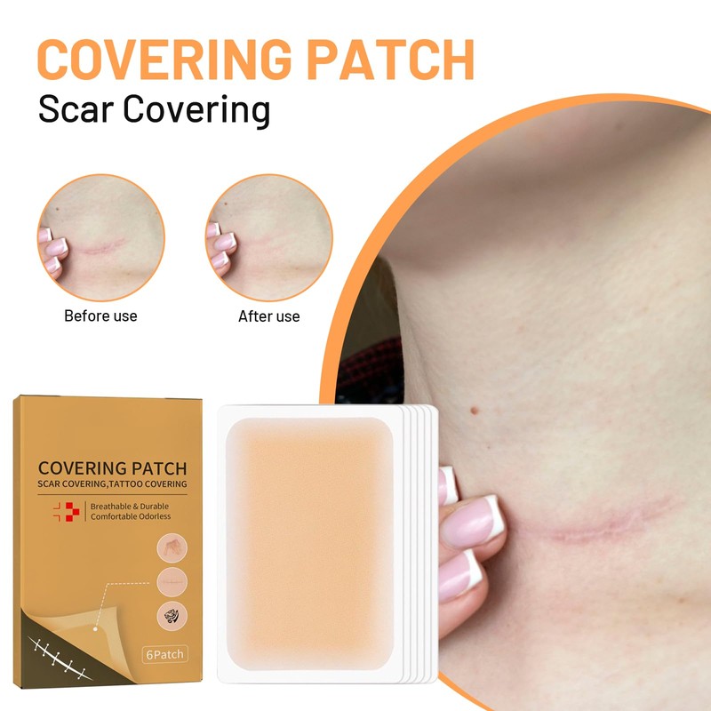 Leogony 12 Pcs Waterproof Cover Up Patch, Invisible Breathable Long